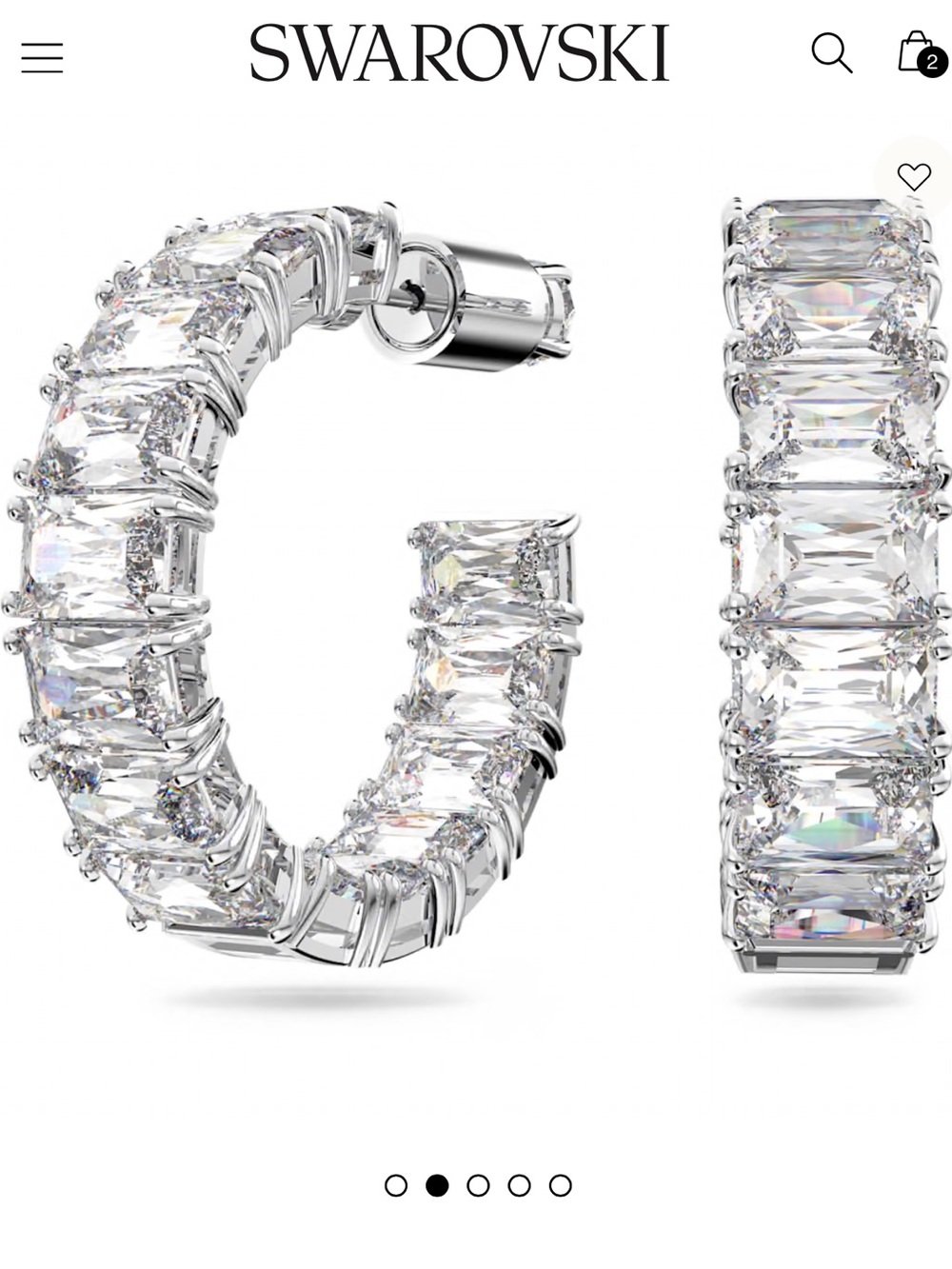 SWAROVSKI Matrix Hoops